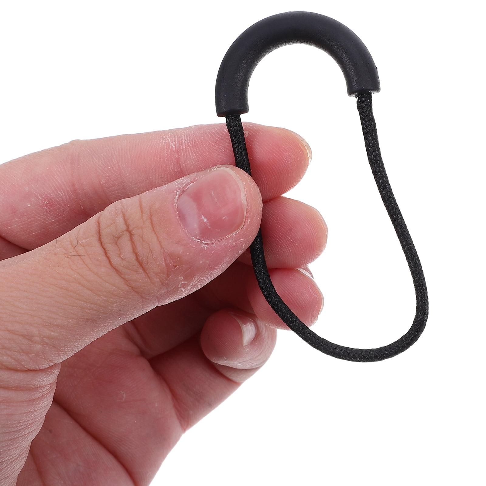 ELAYARD 30Pcs Removable Zipper Pull Ropes for Jackets Luggage and Outdoor Bags Black