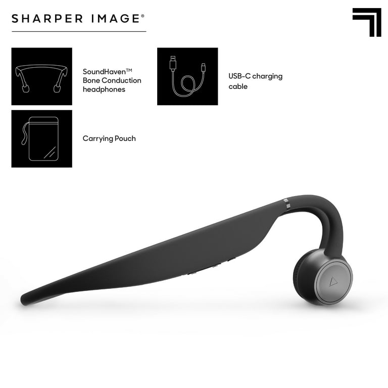 Sharper Image SoundHaven Bone Conduction Wireless Headphones