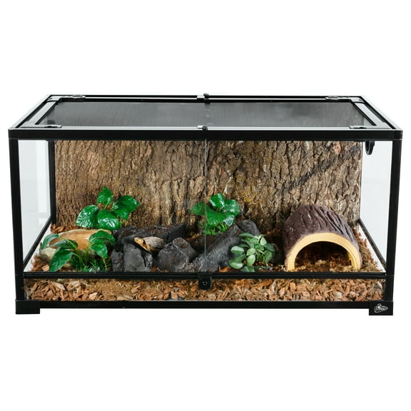 GUZZLO Full Tempered Glass Reptile Terrarium-36 x 16 x 18 inches