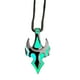thumbnail image 4 of Collar con colgante luminoso Yuyangstore de cabeza de toro verde, 4 of 8