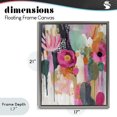 thumbnail image 4 of Stupell Industries Modern Dripping Blooms Cascade Gray Floating Frame Canvas Art, 17 x 21, by Riley B, 4 of 8