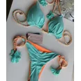 thumbnail image 4 of New Women Bikini Backless Rope Triangle Swimsuit Multicolor, 4 of 5