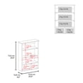 thumbnail image 6 of JERFIT 16" x 29" Wall Mount Black Medicine Cabinet with Mirror, Particle Board Bathroom Storage Organizer for Essentials, 6 of 6
