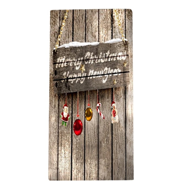 Felpudo decorativo de árboles de Navidad, alfombrilla de interruptor antideslizante para vacaciones de invierno Colgantes de navidad Zulema Alfombra de piso de Navidad