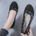 thumbnail image 3 of CHICVOMEY Floral Lace Ballet Flats for Women Slip On Flats for Women Dance Casual & Work Ballet Flats Breathable Mesh Flats with Non Slip Sole, 3 of 9