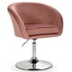 thumbnail image 1 of Silla de Tocador Moderna Costway de Terciopelo Ajustable Giratorio 360 Grados Rosa, 1 of 5
