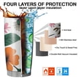 thumbnail image 7 of 20 Oz Pioneer Flower and Bird Coffee Tumbler Double Wall Insulated Stainless Steel Water Bottle | Metal Reusable Thermoses Flask with Cup Cap | Leak & Sweat Proof with Anti-Dust Lid, 7 of 7