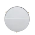 thumbnail image 4 of Round Wooden Coffee Table with Hidden Storage White and Brown - Saltoro Sherpi, 4 of 5