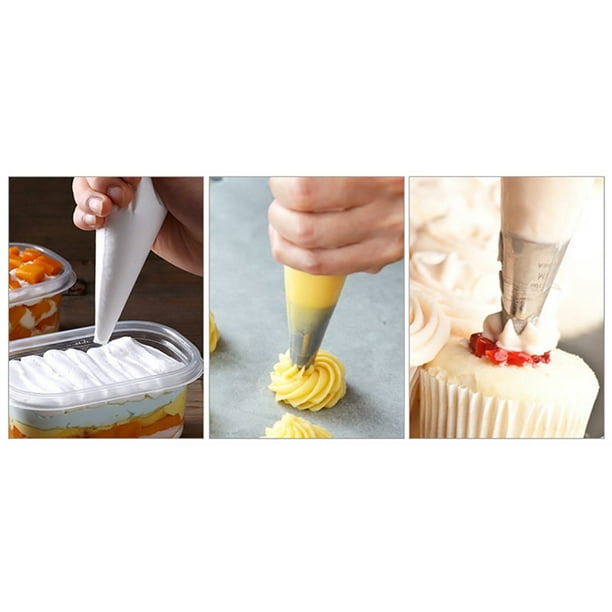 Embouts de poche de glaçage réutilisables en silicone pour crème, outils de  décoration de gâteaux, 6