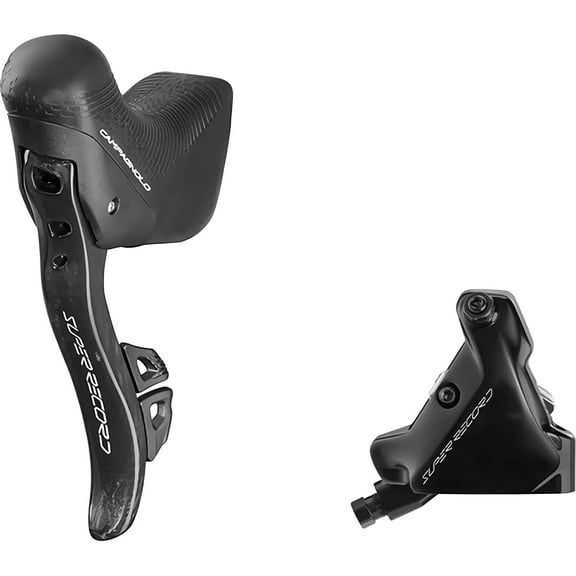 Campagnolo Super Record Ergopower Wireless Control Lever and Brake Caliper - Left/Front, 12-Speed, 140mm Hydraulic Disc