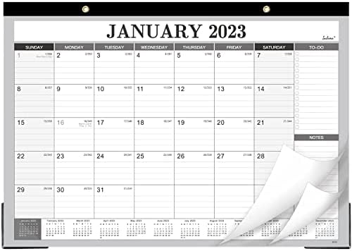 2023 Calendar - 18 Months Large Desk Calendar 2023-2024, Jan. 2023 - Jun.  2024, 17