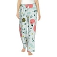 thumbnail image 2 of Picia Cute Flamingo Womens Soft Woven Cotton Elastic Waistband Sleep Pajama Pant Lounge Sleep Pant With Pockets And Drawstring-Medium, 2 of 9