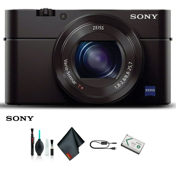 Onheil Wet en regelgeving rook Sony Cyber-shot DSC-RX100 III Camera DSCRX100M3/B Starter Kit - Walmart.com