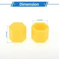 thumbnail image 6 of Unique Bargains 1 Set Silicone 17mm Outer Wheel Lug Nut Bolt with Removal Clamp Yellow, 6 of 7
