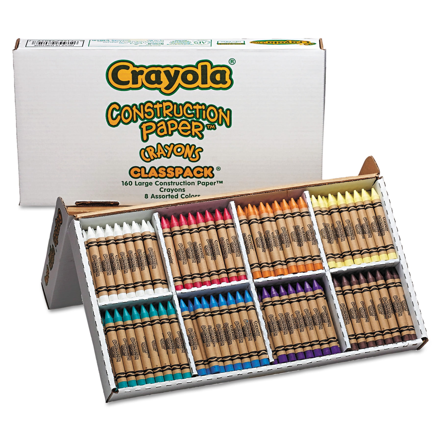 Crayola Construction Paper Crayon Classpack, 60