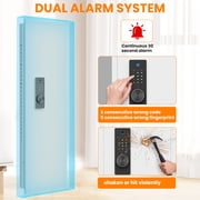 53.15 Wall Gun Cabinet, Biometric Fingerprint Hidden Safe With Dual Alarm System And Silent Mode, Gun Safes With 3 Adjustable Shelves, Magnetic Slot And Key Hook