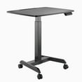thumbnail image 1 of Desky Single Sit Stand Pedestal Desk - Black, 1 of 9