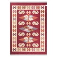 thumbnail image 2 of Capitola GAD Beautiful Stylish Anadolu Traditional High Quality Red/Cream Kilim - 5'3" X 7'6", 2 of 5