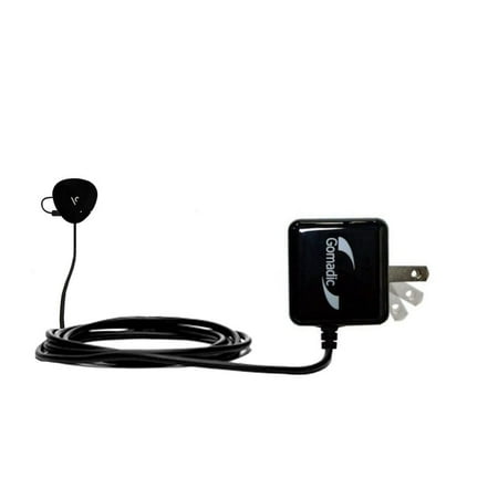Gomadic Intelligent Compact AC Home Wall Charger suitable for the GoCaddyGo VC300 - High output power with a convenient, foldable plug design - Uses T