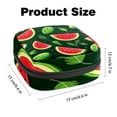 thumbnail image 3 of Watermelon Sanitary Napkin Storage Bag, Menstrual Pad Bag Portable Nylon Oxford Cloth Menstrual Cup Pouch with Zipper for Teen Girls Women Ladies, 3 of 7