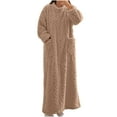 thumbnail image 2 of Censtreet Women's Nightgown, Long Plush Sleepshirt, Cozy Fleece Robe with Pockets, Warm Loungewear Dress, 2 of 7