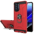 thumbnail image 2 of For Motorola Moto G Stylus 5G 2022 Hybrid Cases with Stand Kickstand Ring Holder [360° Rotating] Armor Dual Layer Work Cover ,Xpm Phone Case [ Red ], 2 of 9