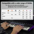 thumbnail image 3 of Controlador de teclado MIDI inalámbrico M-VAVE SMK-37 Pro de 37 teclas, 3 of 7