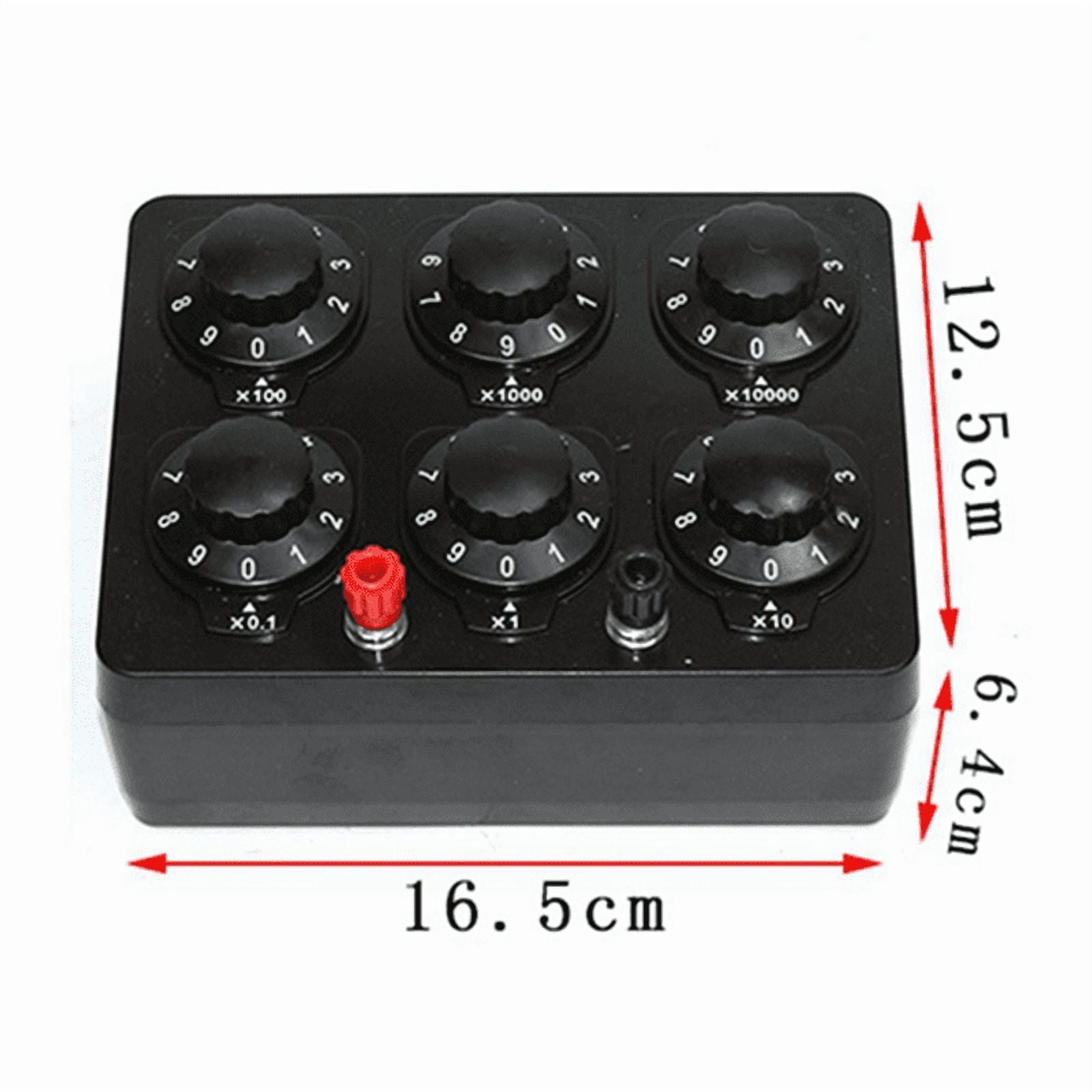 0-99999.9 Ohm Simple Resistance Box Variable Decade Resistor Teaching Instrument Teaching Resistance Box,1 x Teaching Resistance Box,As Shown