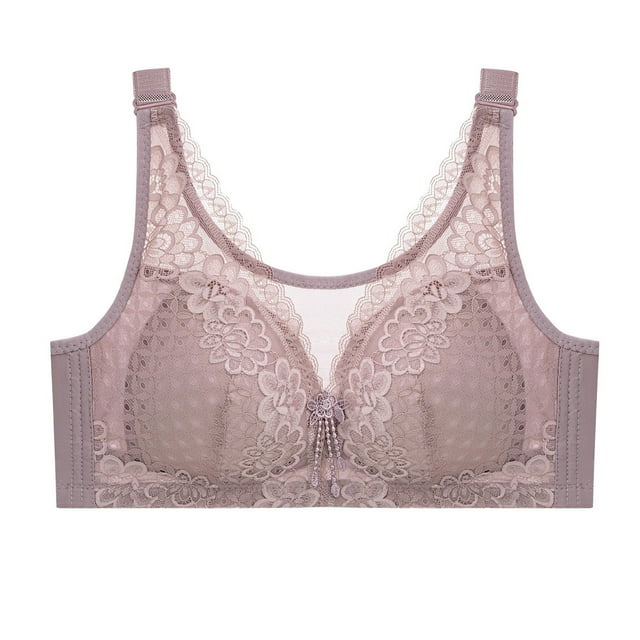 Liquidation 2025! Soutiens-Gorge Grande Taille pour Femmes, Soutiens-Gorge d'Été pour Femmes, Soutien-Gorge à Armatures Grande Taille Fin Ajustable Rassemblé Confortable Aguichant Dentelle