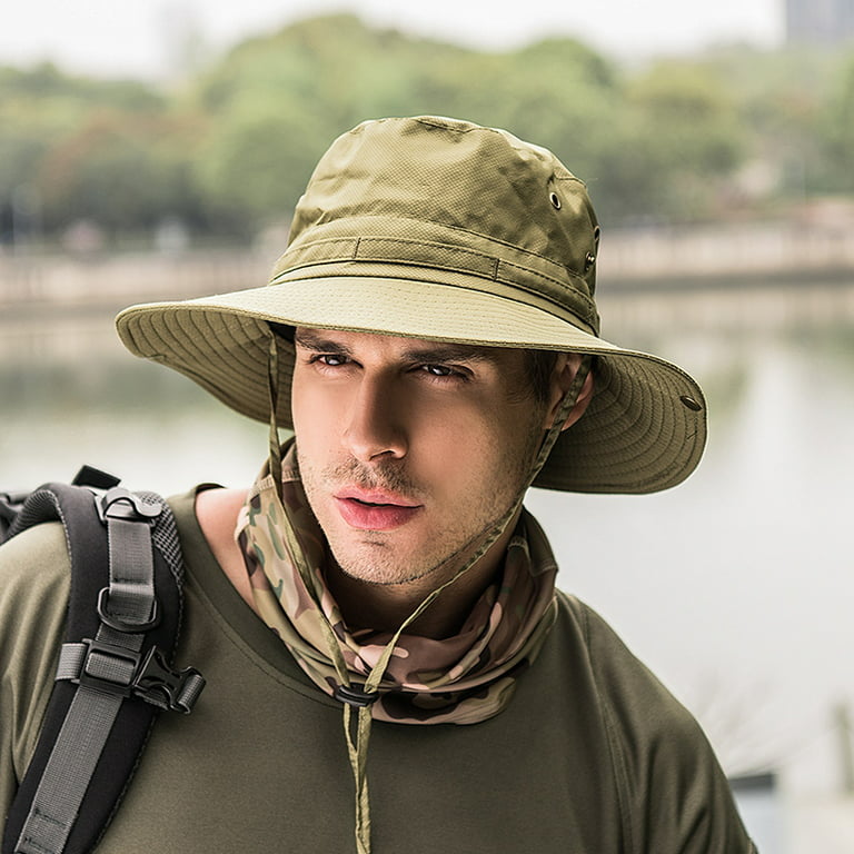 Luxsea Boonie Hat Wide Brim Sun Hat for Fishing Hiking Outdoor Men Women, Men's, Size: One size, Green