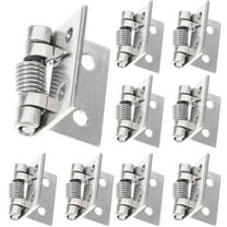 GAXIRE 10pcs Automatic Closing Spring Loaded Hinges Spring Hinge Silver Finish