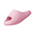 thumbnail image 3 of UDAUDU Cloud Slides for Women Men Comfortable Soft Slippers Cushioned Thick Sole Bathroom Shower Pool Sandals Pink 5.5 Wide, 3 of 6