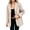 Beige, variant on Women Oversized Blazer Jacket Wide Notched Lapel Single Button Mid Length Relaxed Draped Wrinkle Resistant Office Business Outer Coat With Side Pockets Pink L