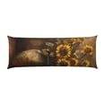 thumbnail image 2 of Body Pillow Cover, Rustic Sunflower Bouquet Body Pillow Cases with Zipper Soft Breathable Smooth Skin Friendly Long Pillow Case 20x60 inches, 1Pcs, 2 of 7