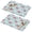 Pioneer Flower Floral-2, variant on Placemat, Pioneer Flower Floral Print Pattern Place Mats Table Mat Set Of 2, PVC Washable Placemats for Party Kitchen Dining Decoration, 18x12 Inch, Fade Resistant