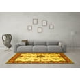 thumbnail image 3 of Ahgly Company Indoor Rectangle Geometric Yellow Traditional Area Rugs, 2' x 5', 3 of 4