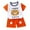 47Orange, variant on Hicidod Toddler Baby Girls Summer Clothes Funny Cartoon Print Short Sleeve Top T-Shirt And Solid Shorts 2 Piece Summer Outfits Set