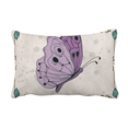 thumbnail image 1 of Purple With Quote Throw Pillow Lumbar Insert Cushion Cover Home Decoration, 1 of 3