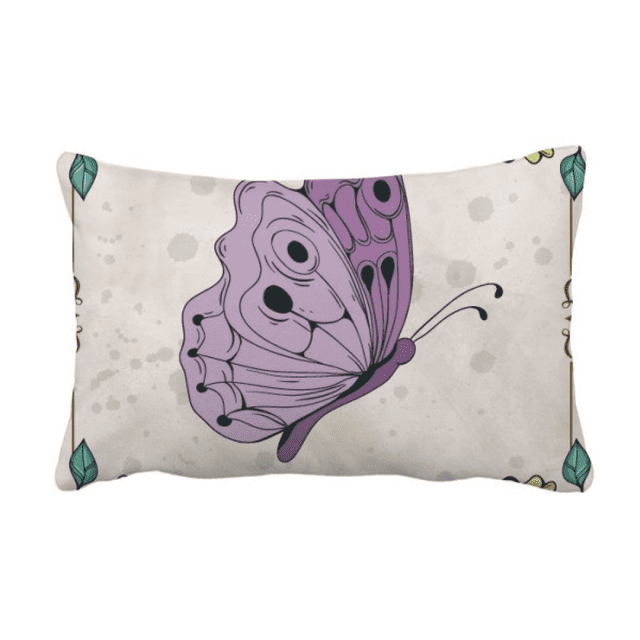 Purple With Quote Throw Pillow Lumbar Insert Cushion Cover Home Decoration