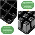 thumbnail image 1 of Caja de cultivo para invernadero de interior con 12 agujeros, bandeja de siembra, juego de caja para vivero de plantas, bandeja de germinación para jardinería para el cultivo de plantas, 1 of 10