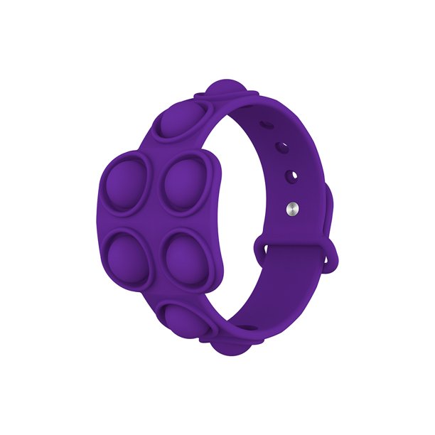 Pulsera de burbujas de empuje cuadrada usable Juguete de rompecabezas de juguete sensorial (púrpura) Likrtyny juguetes de los niños
