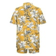 thumbnail image 6 of LEWKW Women's 3 Piece Floral Outfits Printed Kimono Cardigan Crop Top & Shorts Sets Summer Vacation Lounge Sets Casual Beach Matching Cover up Suits, 6 of 7