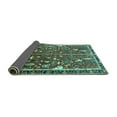 thumbnail image 2 of Ahgly Company Indoor Round Animal Turquoise Blue Traditional Area Rugs, 5' Round, 2 of 4