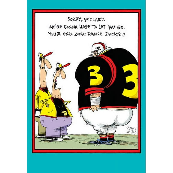Nobleworks End Zone Dance Funny / Humorous McCoy Bros Father's Day Card