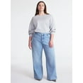 thumbnail image 3 of Scoop Women’s and Women’s Plus Baggy Wide Leg Jeans, Sizes 0-26, 3 of 4