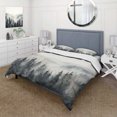 thumbnail image 1 of Grey Misty Morning Forest Horizon - Duvet Cover Set, 1 of 5