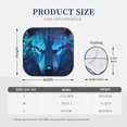 thumbnail image 3 of Fotbe Futuristic Blue Light Wolf Juego de 2 Piezas de Parasoles para Parabrisas | Bloqueador Solar para Auto | Accesorios Plegables para Protección Solar Interior-Large, 3 of 6