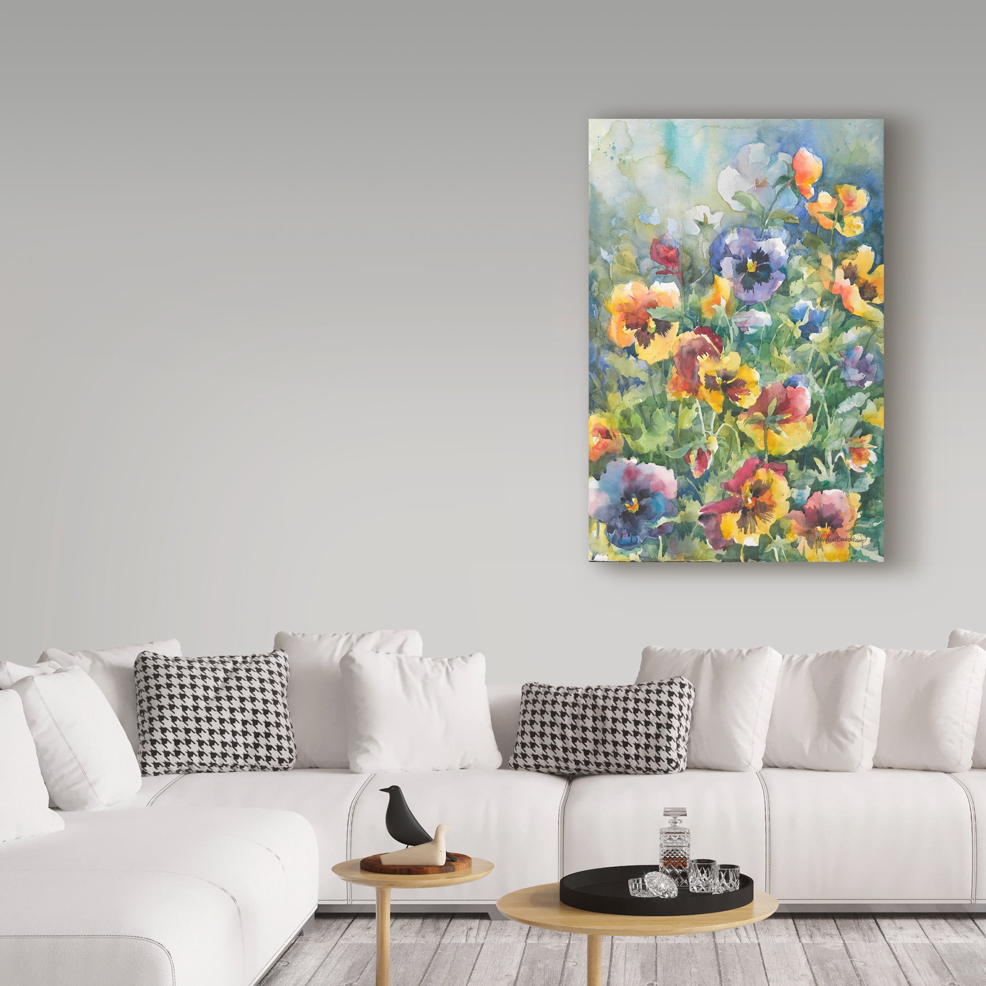 Annelein Beukenkamp 'Picture Perfect Pansies' Canvas Art