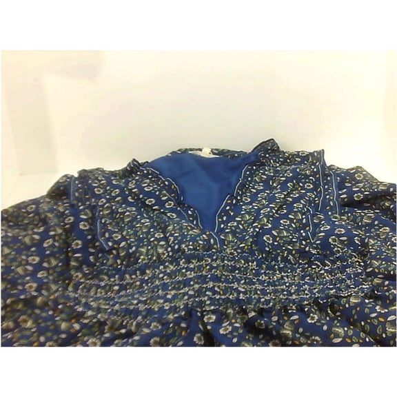 MAXSTUDIO Womens 7905Y63 Casual Dress, Navy Blue, Size 8