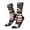 2 Black-2, variant on Patriotic Boxing Bear Art Pattern Sport Socks for Women and Men Crew Socks Sporty Calf Socks Casual Socks